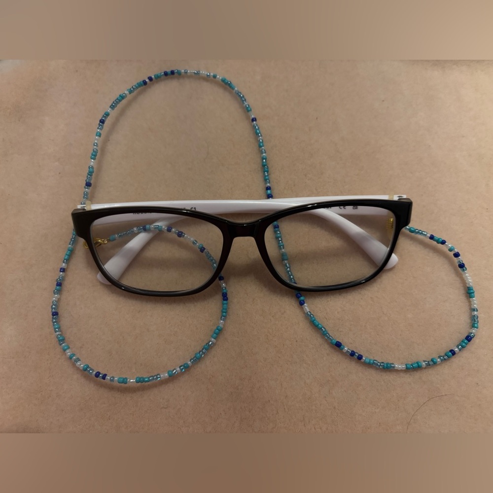 Bohemian eyewear chain — Handmade Seed Glass Elegance